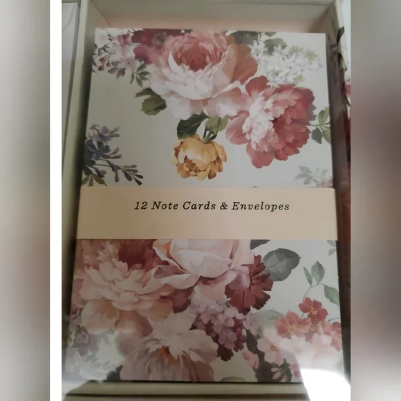 Fringe Classic Rose Stationery Set w/20 Letter Sheet, 12 Notecards & 20 Stickers - Picture 5 of 9